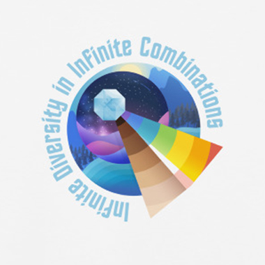 Close up of design for IDIC Sticker